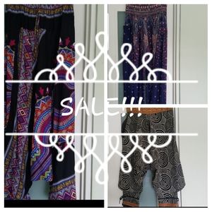 3 Harem Bohemian Pants